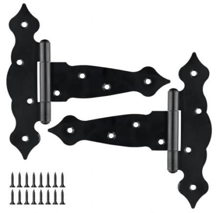 Pánt dekoratív háromszög 150x45x185mm fekete lakk ZTO150